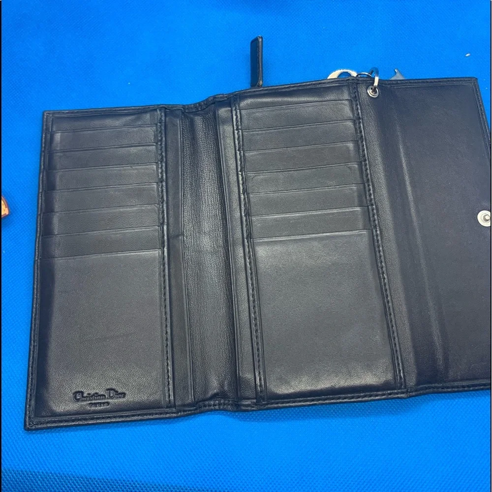 - Dior signature black Leather Wallet ‎ Dior Trotter line